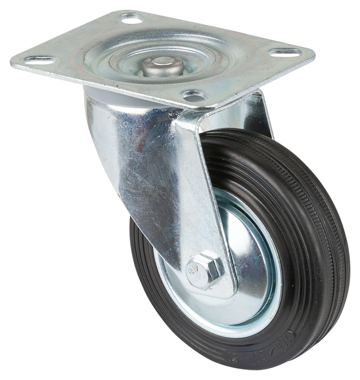 BS castors swivel castor rubber wheel P1 100mm